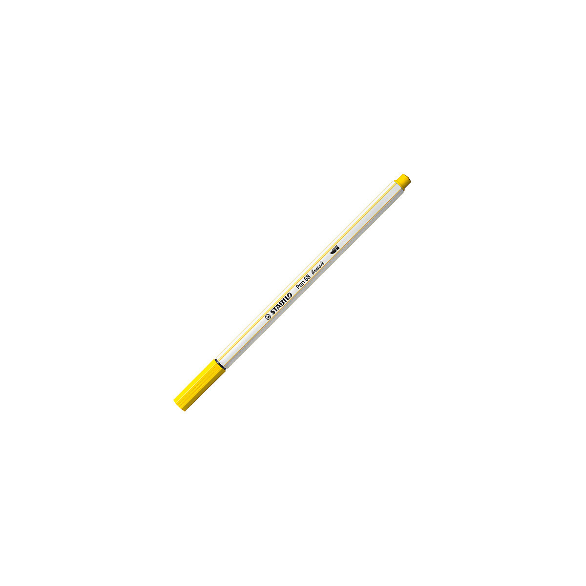 Premium-Filzstift Pen 68 brush, Pinselspitze für variable Strichstärken, gelb