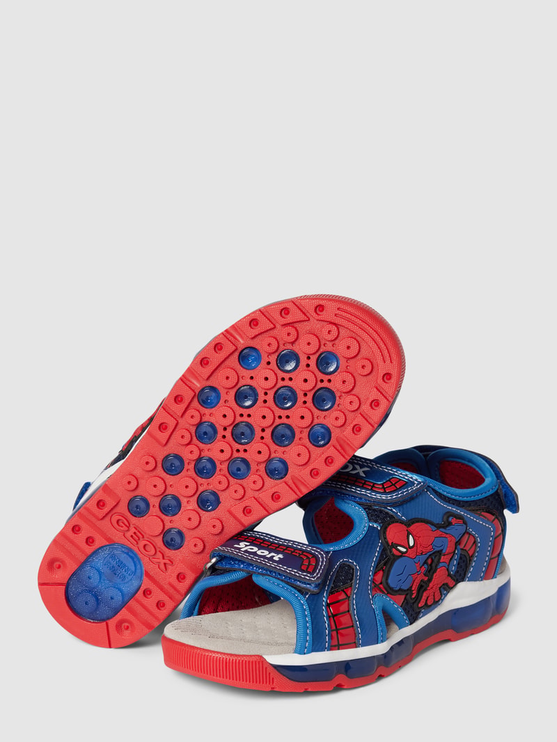Sandalen mit Motiv-Detail Modell 'ANDROID' in marineblau