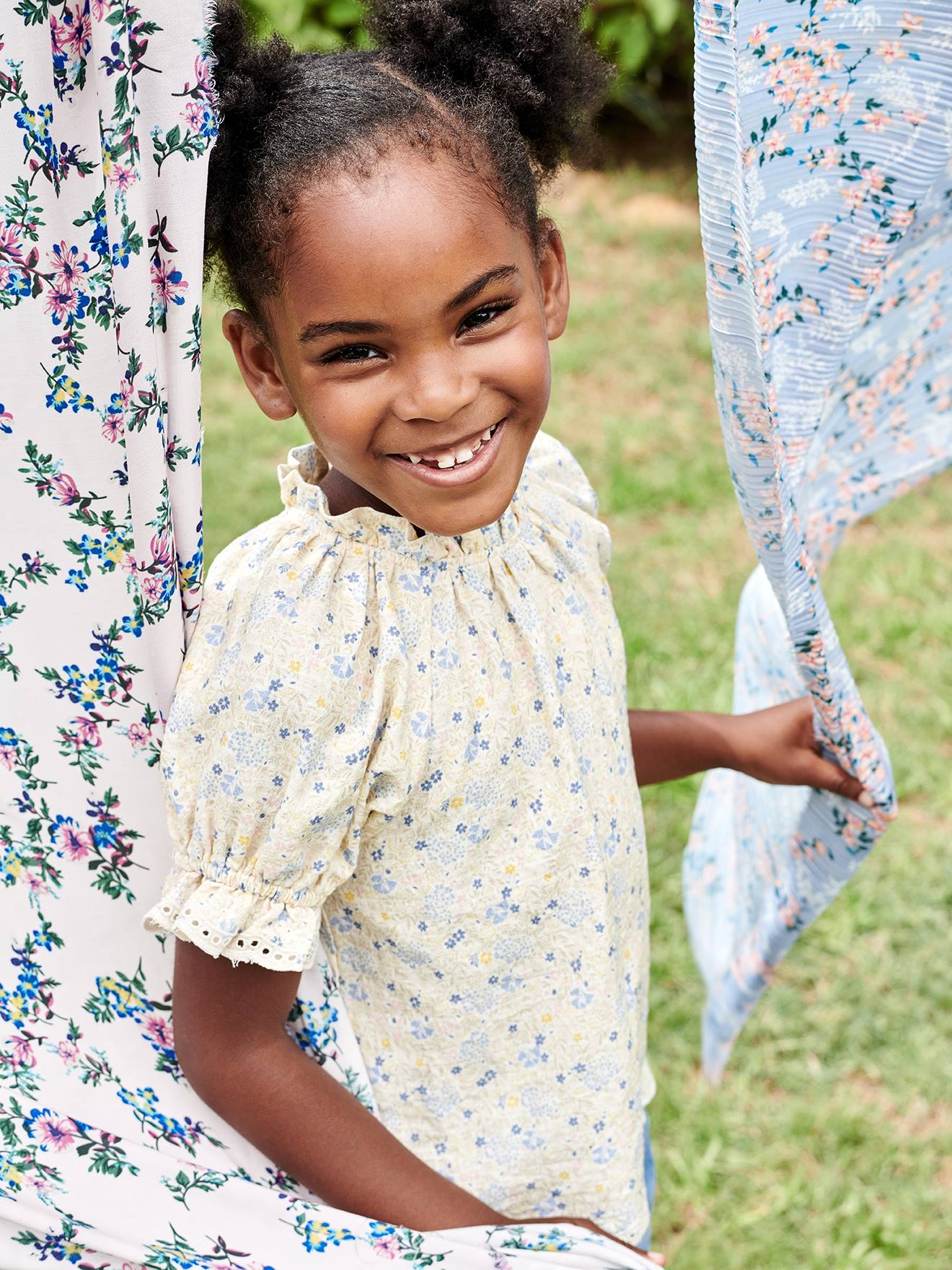 Blouse fille écru