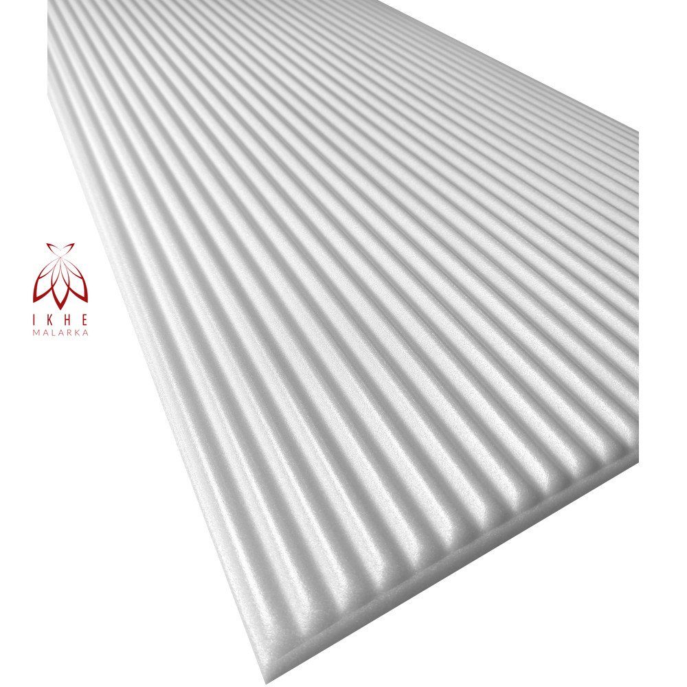 IKHEMalarka 3D Wandpaneel Lamellen Nachbildung Imitation Deckenpaneele, BxL: 50,00x100,00 cm, 4,00 qm, (4m², 8 Stück) Polystyrol Material 3mm stärke