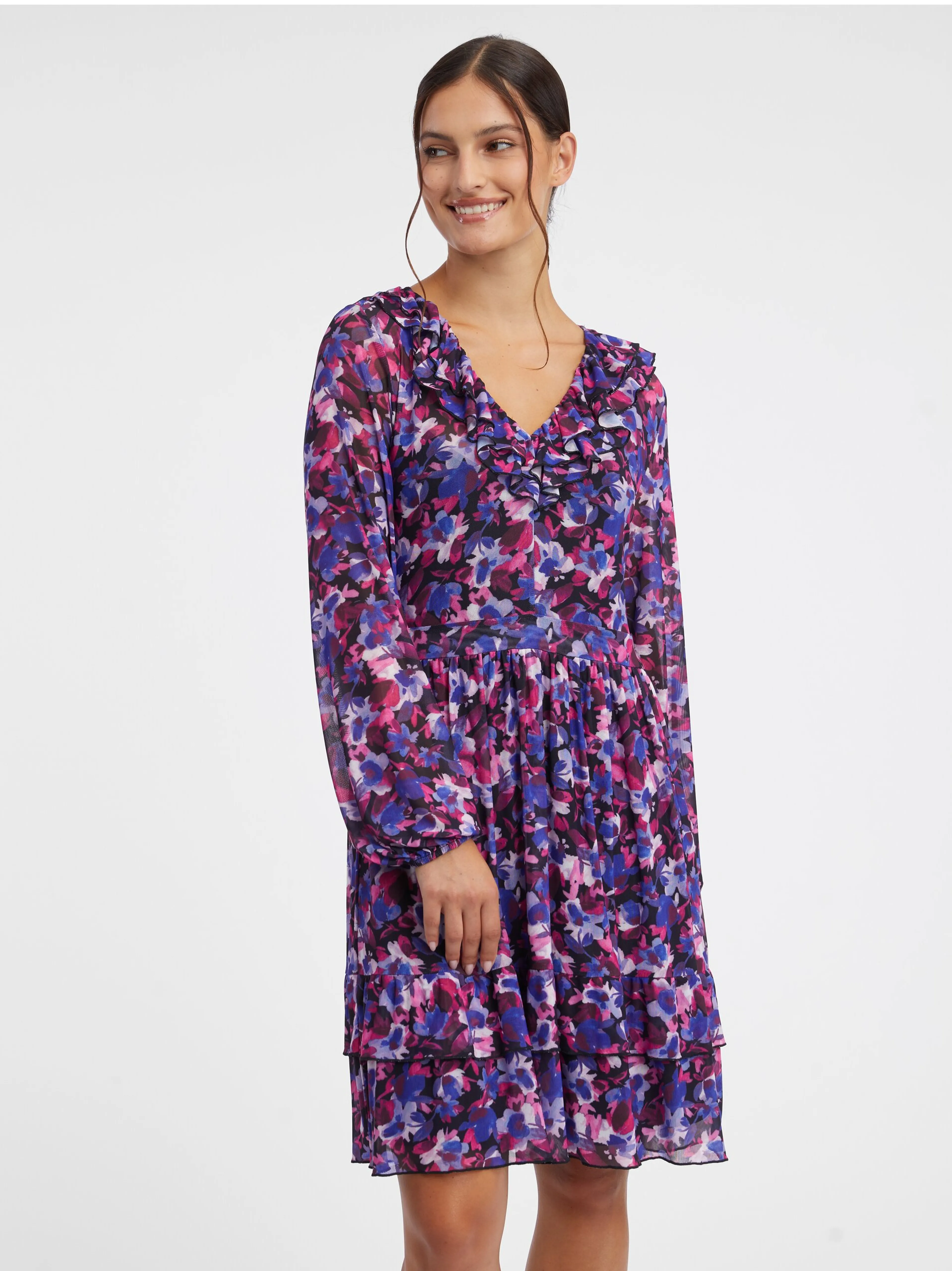 Lila Damen-Blumenkleid ORSAY