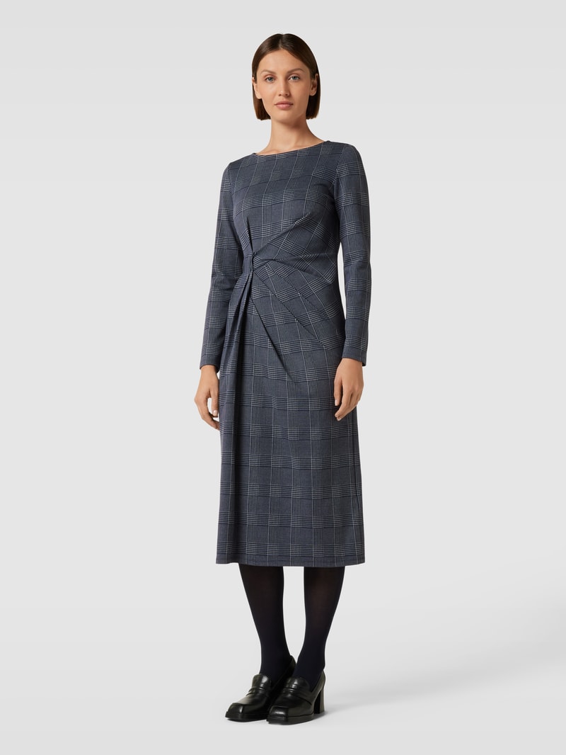Midikleid mit Karomuster Modell 'OMBROSA' in blau