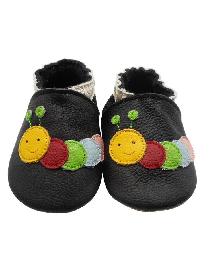 Yalion Leder-Krabbelschuhe 