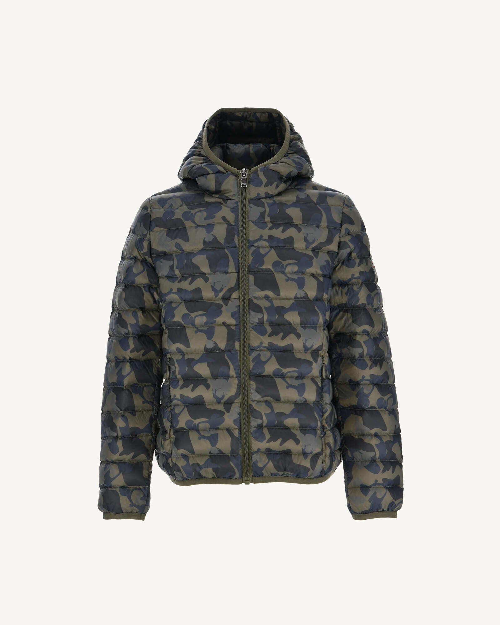 Doudoune à capuche enfant Print militaire Hugo