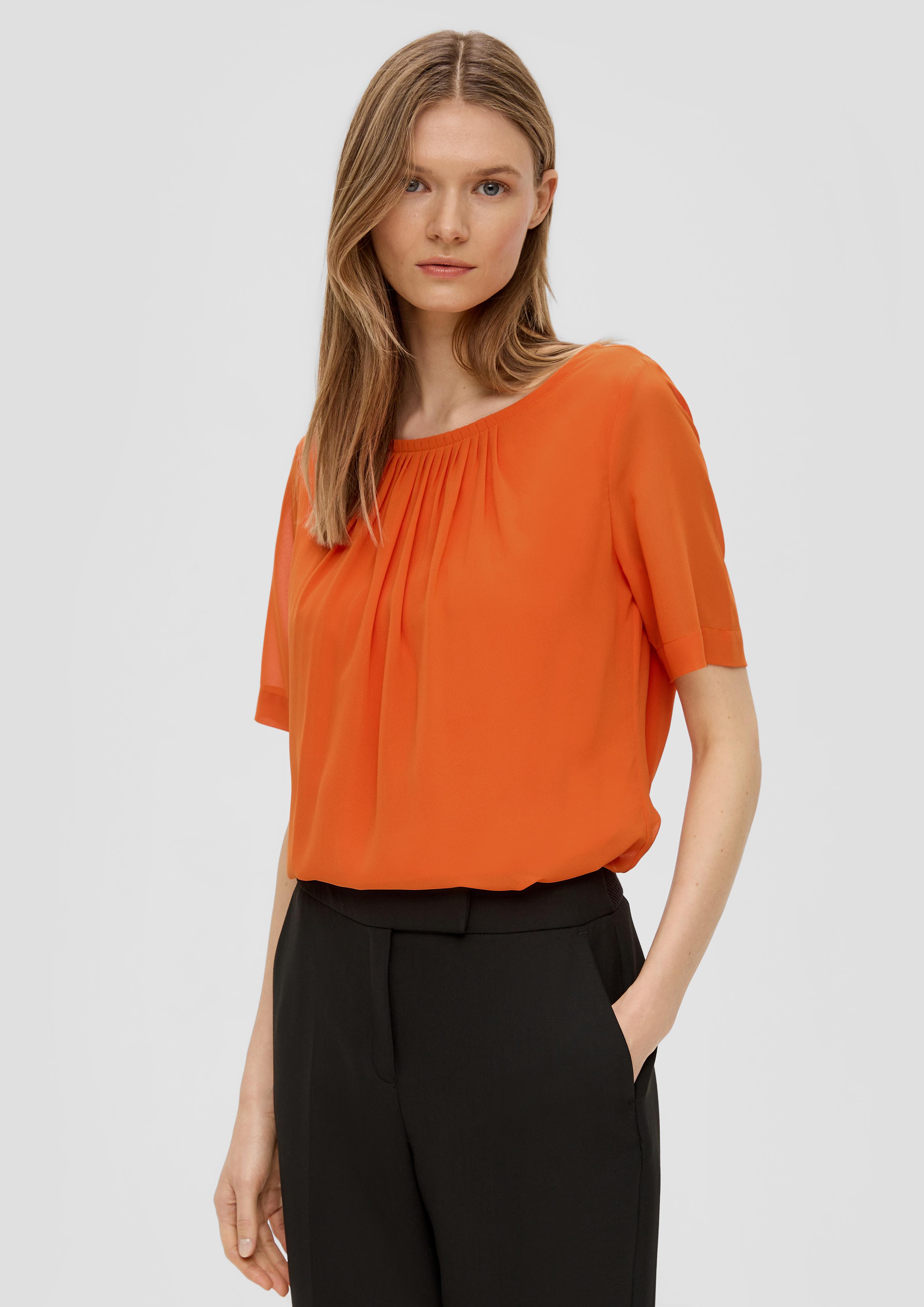 Chiffon-Bluse mit Drapierung  2142545-2393