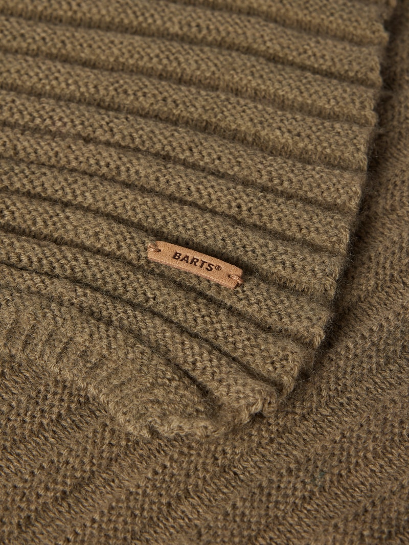 Schal mit Label-Detail Modell 'Bayne' in khaki