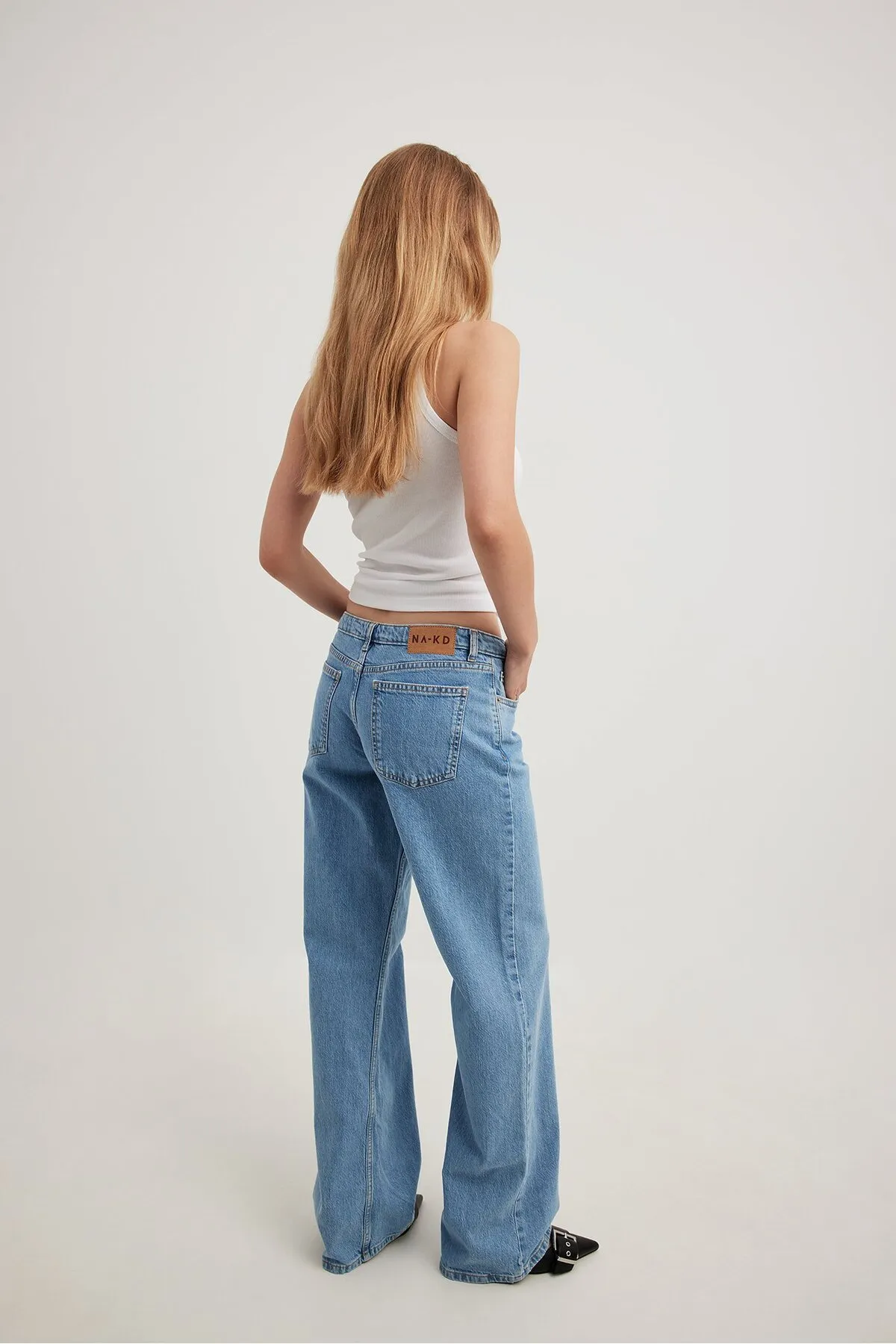 NA-KD  Jeans - Blau - Wide Leg