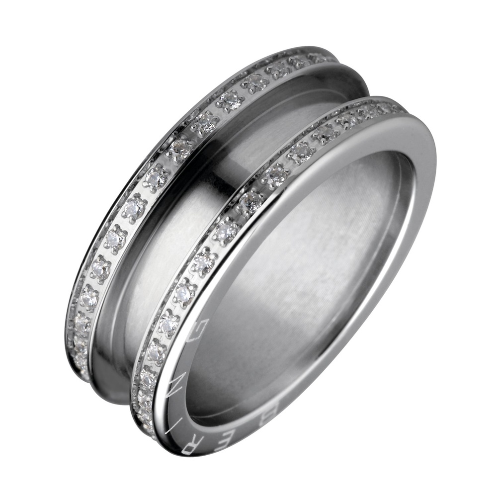 Bering Bague en acier inoxydable Acier inoxydable argent Bague