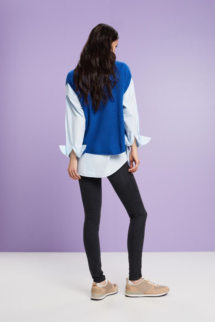 Skinny Jeggings mit mittelhohem Bund