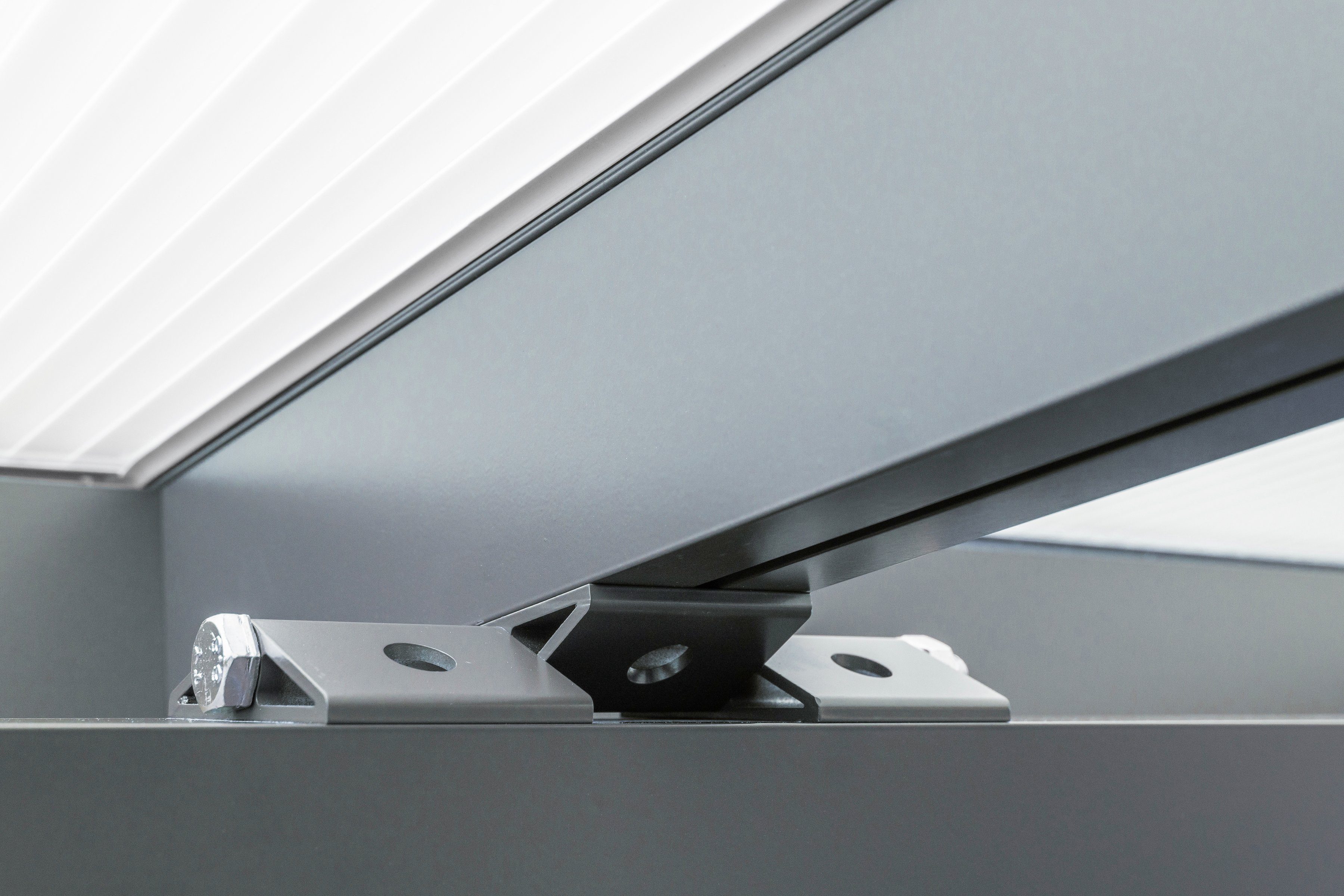 GUTTA Terrassendach Premium, BxT: 611x306 cm, Bedachung Doppelstegplatten, BxT: 611x306 cm, Dach Polycarbonat gestreift weiß