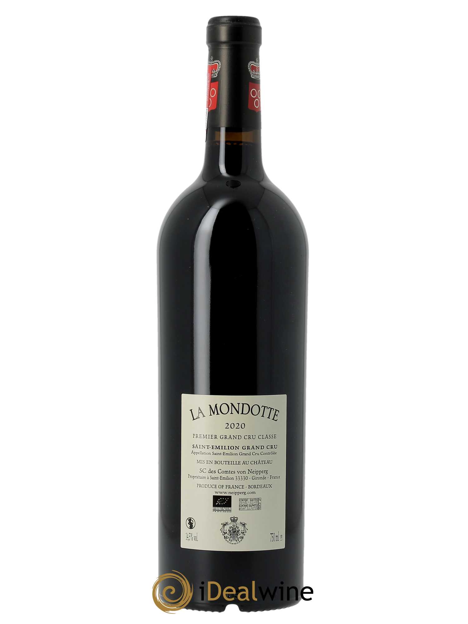 La Mondotte 1er Grand Cru Classé B (depuis 2012) (CBO à partir de 3 BTS) 2020 - Lot de 1 Bouteille