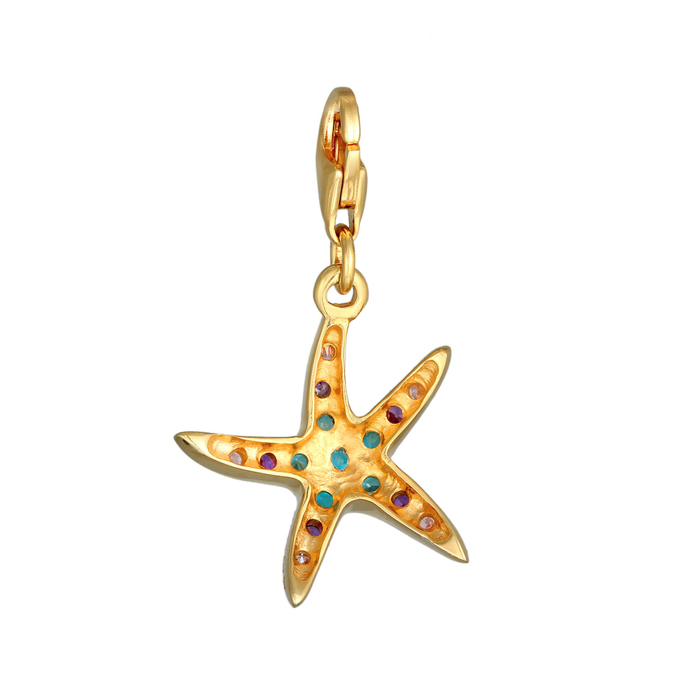 Nenalina Nenalina Amulette Femmes Charm pendentif étoile de mer avec cristaux de zirconium Pendentif