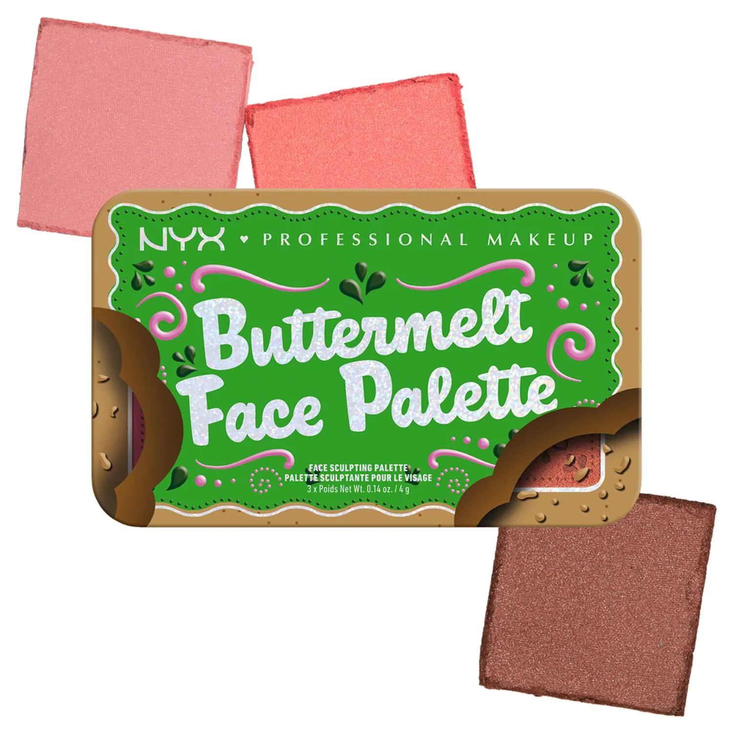 NYX Buttermelt veido makiažo paletė 02