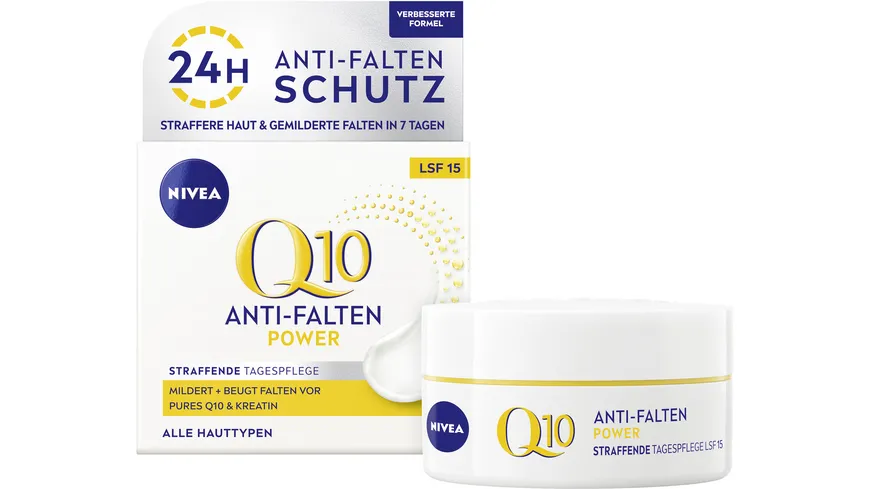 NIVEA Q10 Anti-Falten Power Straffende Tagespflege LSF15 50 ml