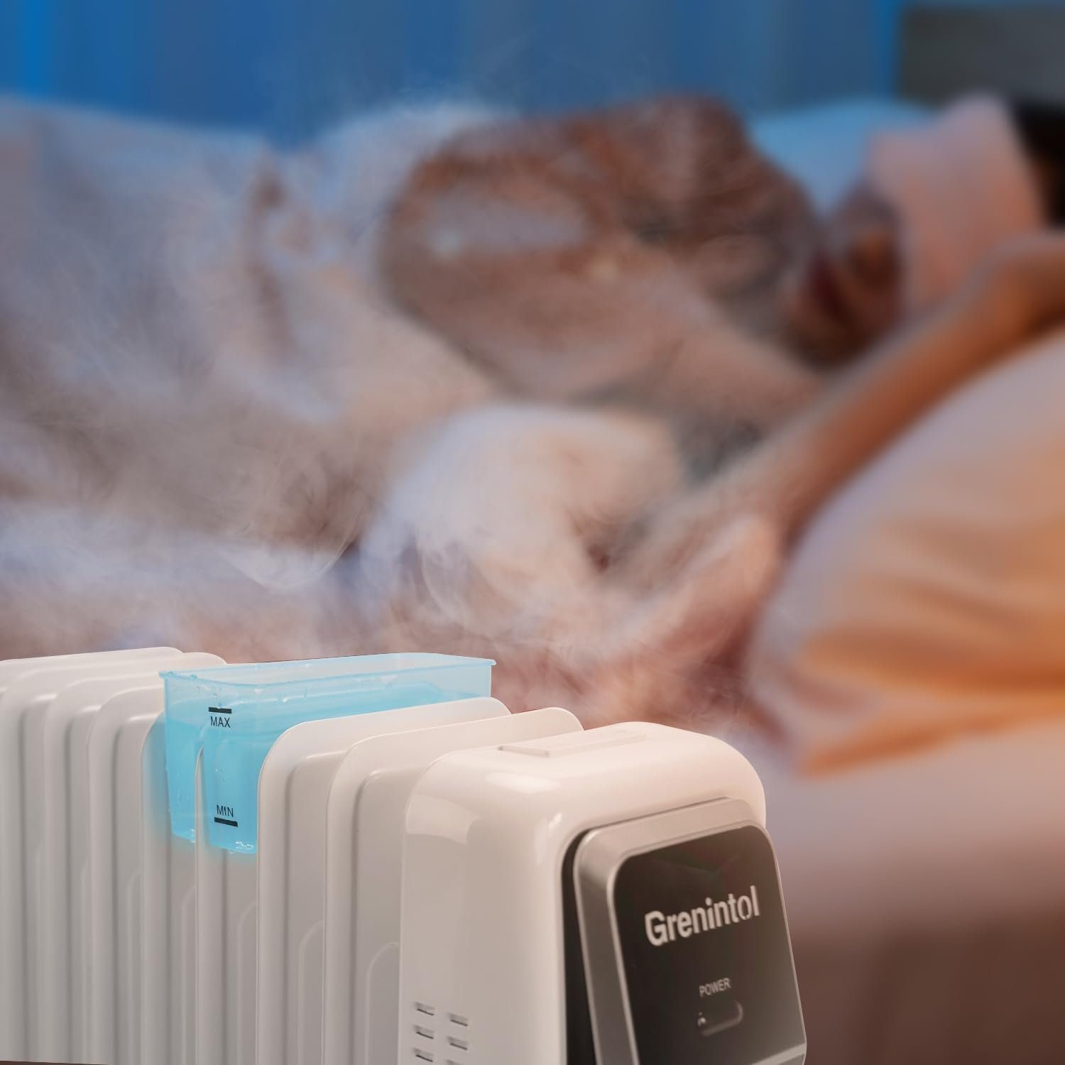 RCB Elektro-Heizkörper Grenintol, 750/1250/2000W Niedriger Stromverbrauch Geräuschlos Mit Thermostat
