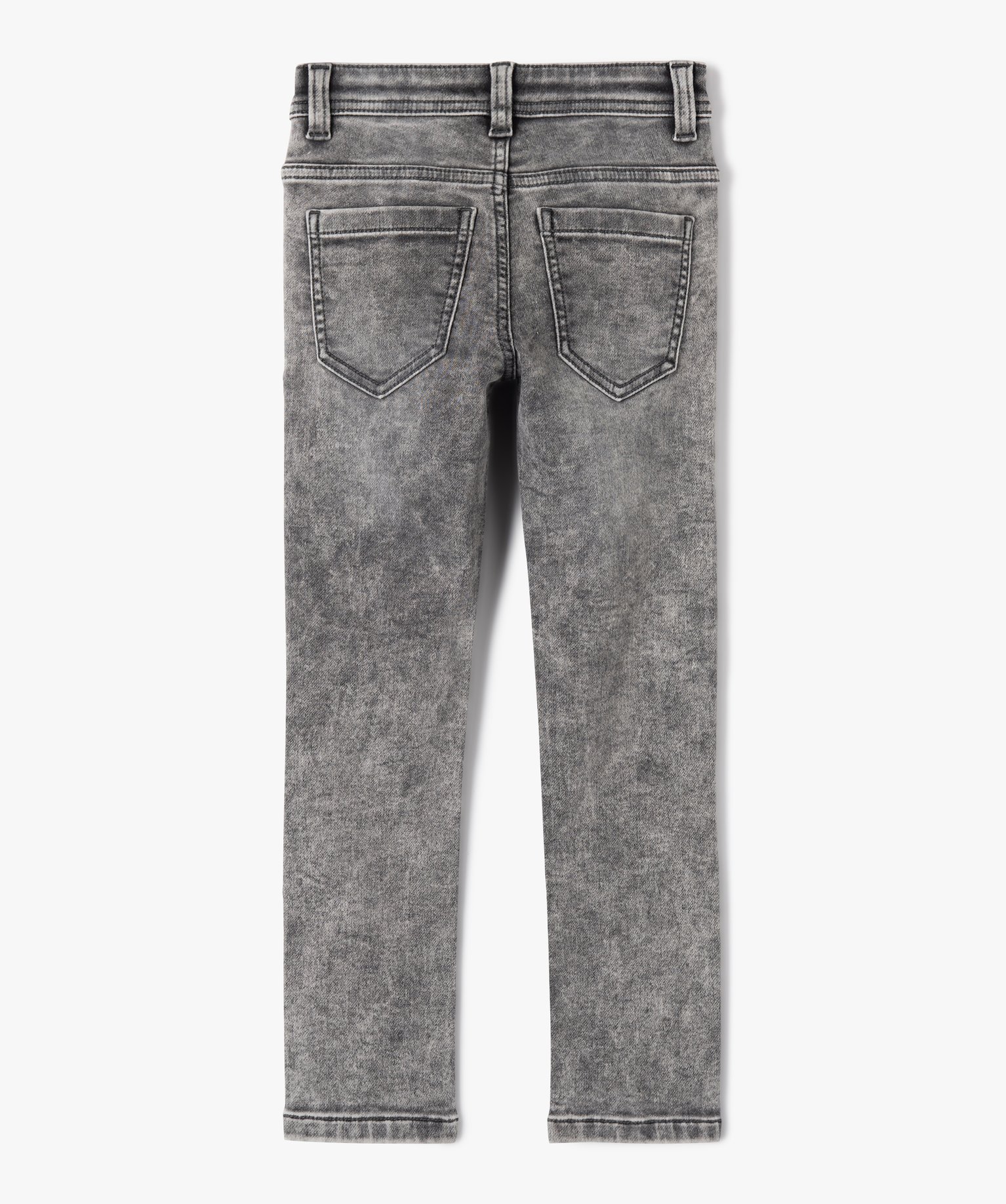 Jean Garçon coupe Skinny stretch gris | GEMO