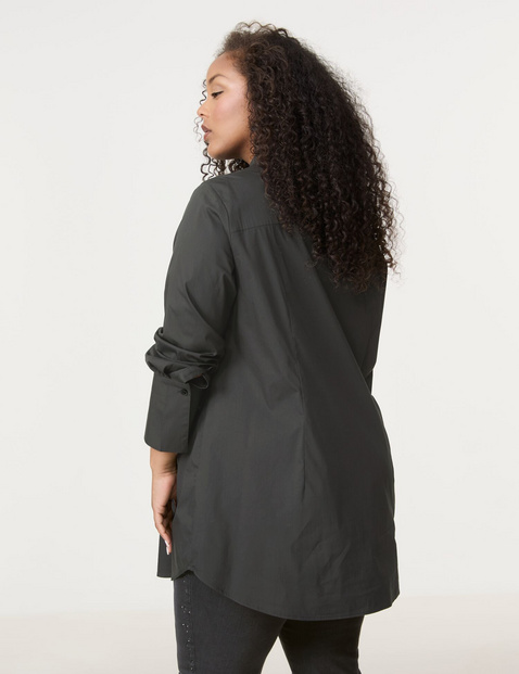 Elegante Longbluse mit Strass-Applikationen
