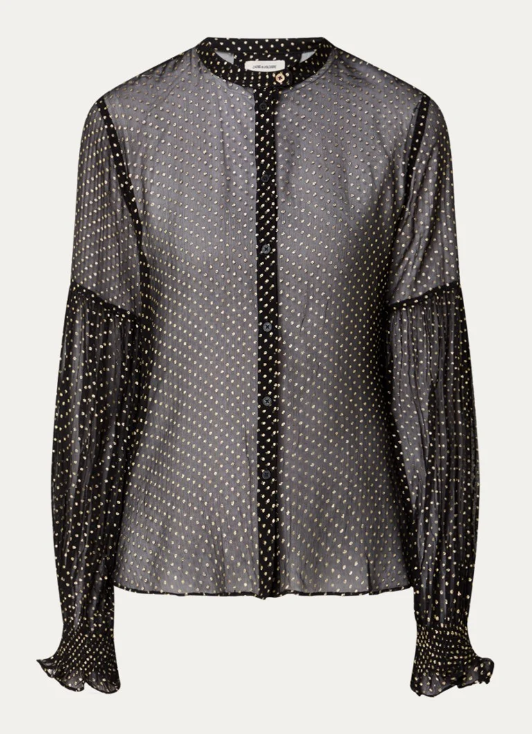 Camicetta semitrasparente Tandy di Zadig&Voltaire con inserti in lurex