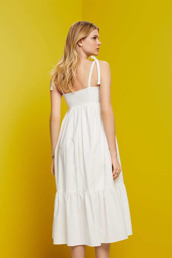 Midikleid mit Stickerei, LENZING™ ECOVERO™