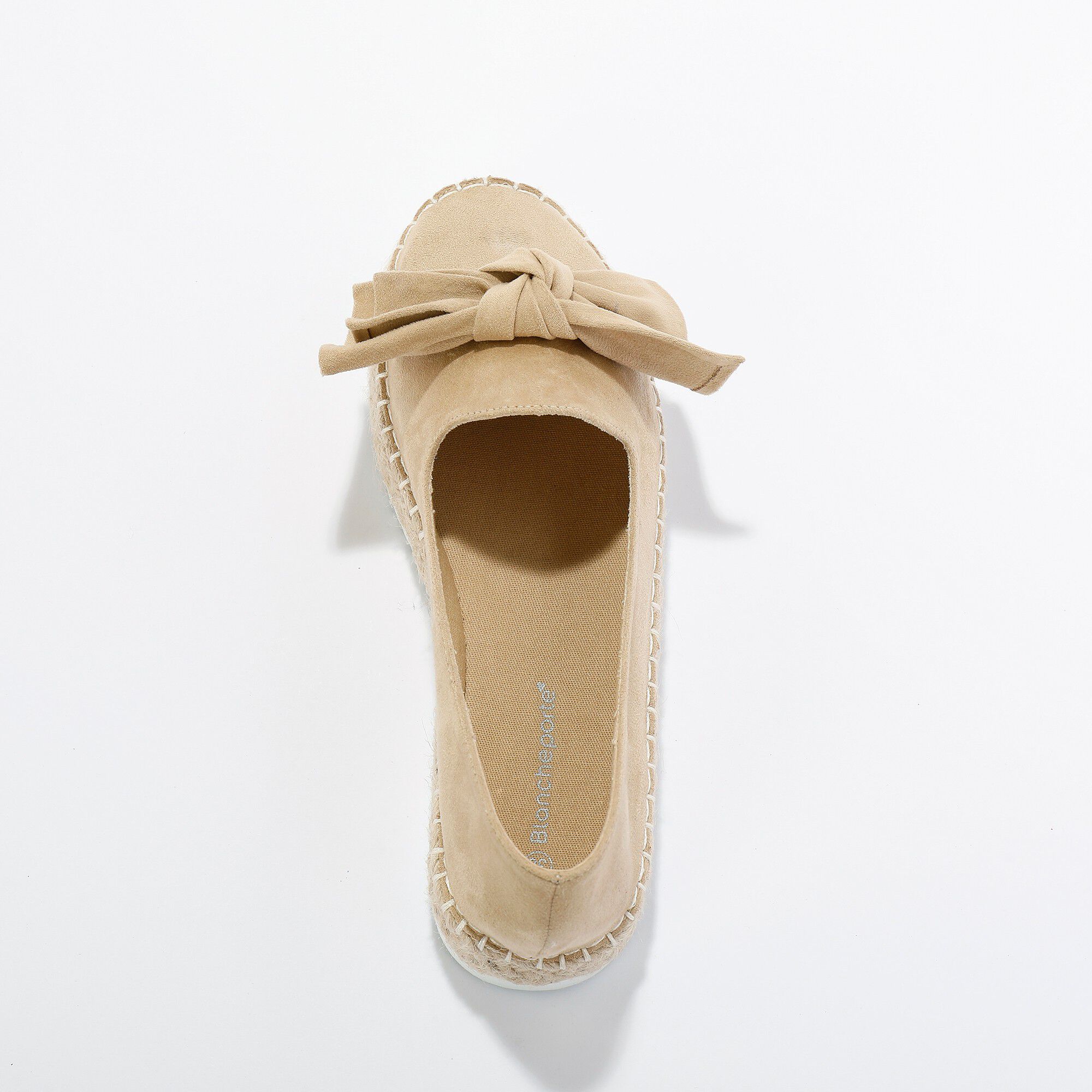 Mocassins espadrilles noeud à semelle corde crantée