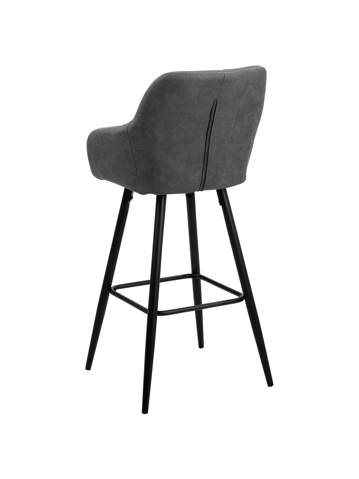 Beliani 2-tlg Barhocker DARIEN in Grau/Schwarz günstig kaufen onesize