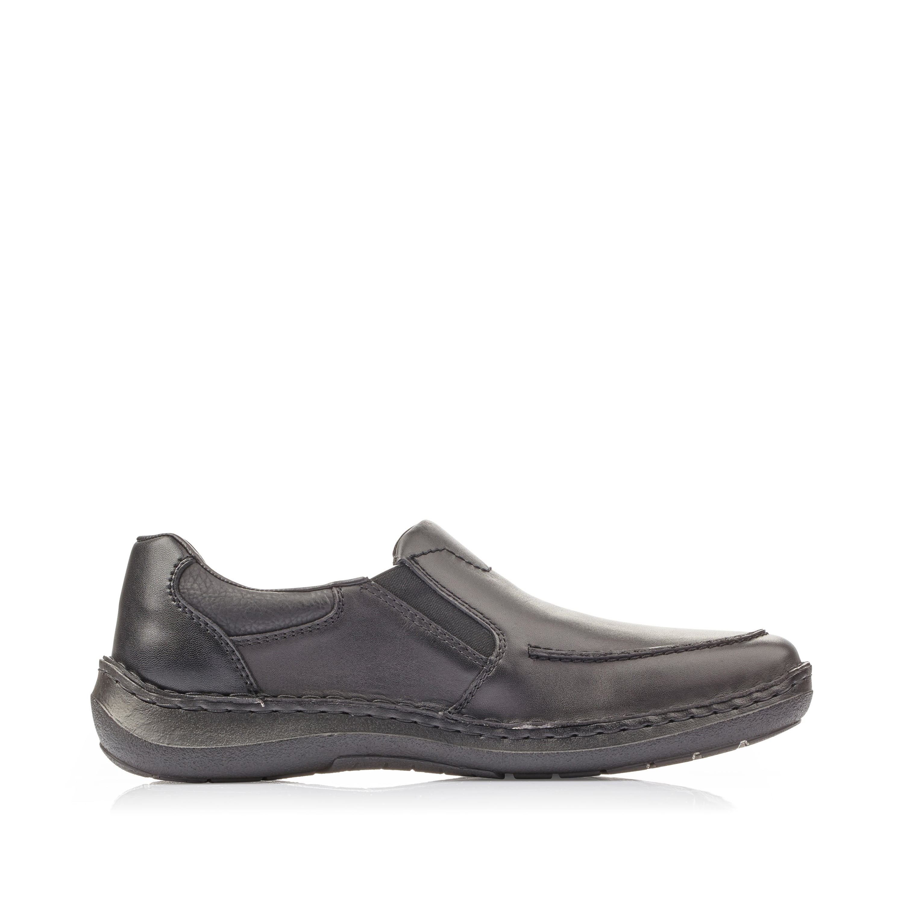Rieker Herren Slipper asphaltschwarz