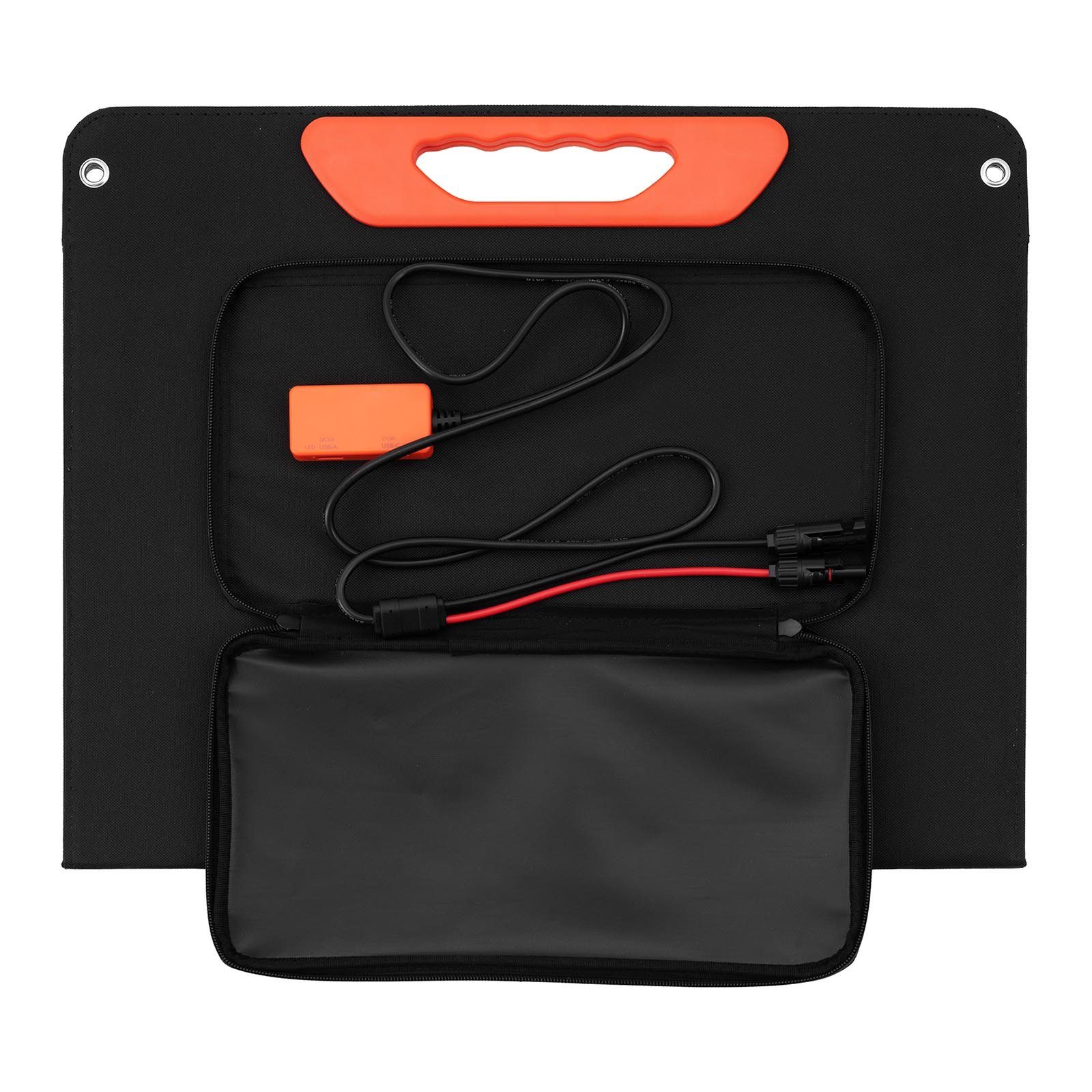 MSW Solarmodul Solartasche faltbar 60W Solarpanel tragbar 2 USB