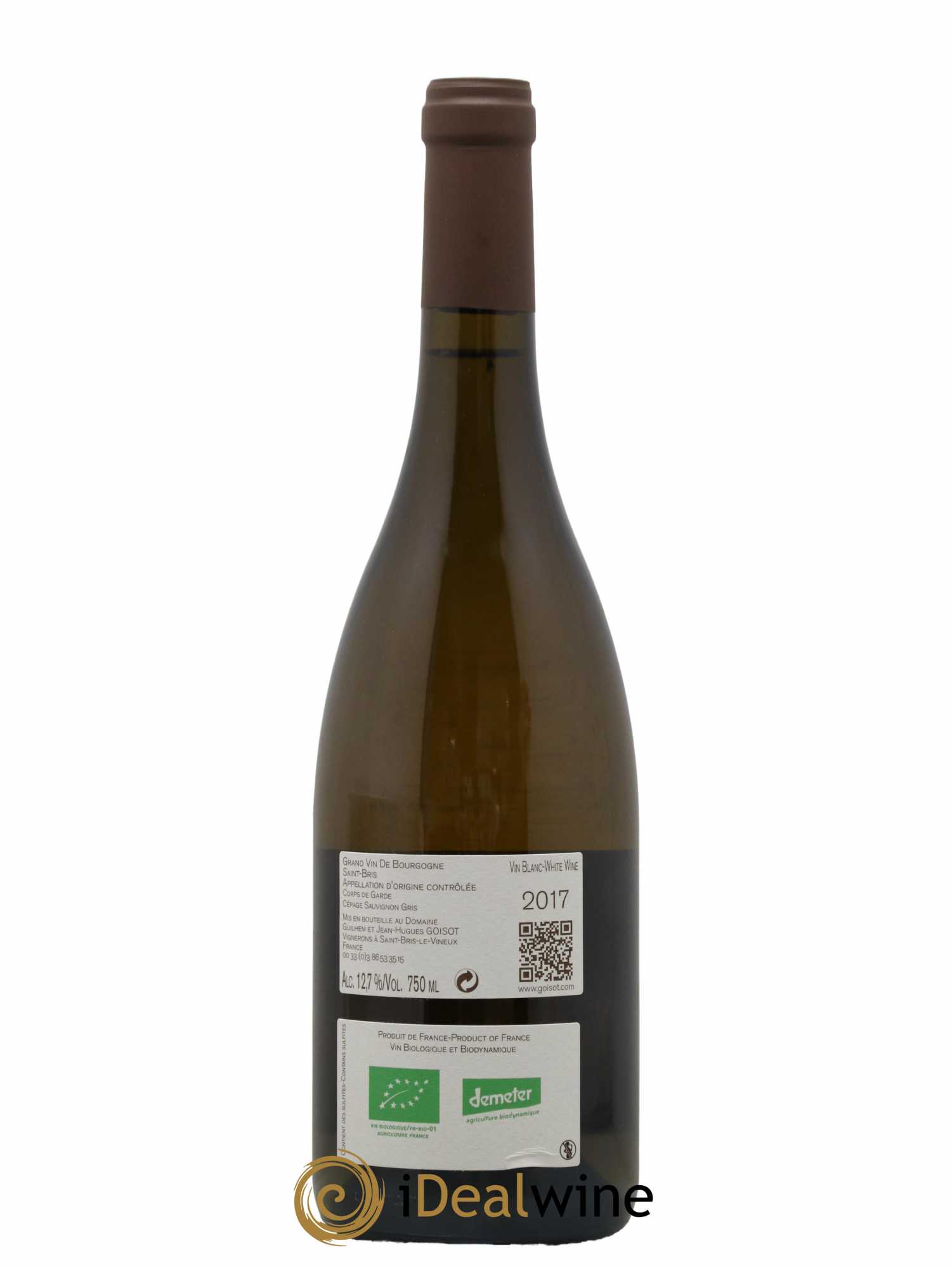 Saint-Bris Corps de Garde Goisot  2017 - Lot de 1 Bouteille