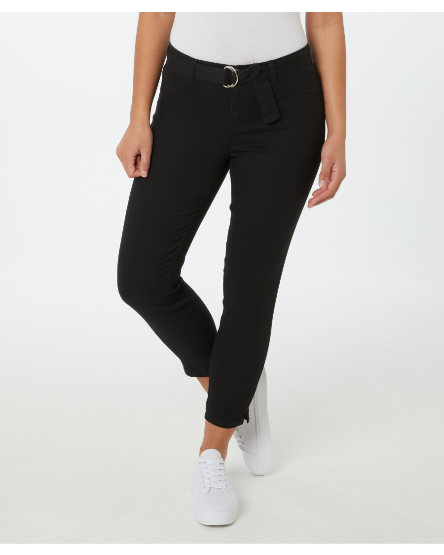 Schwarze Twillhose