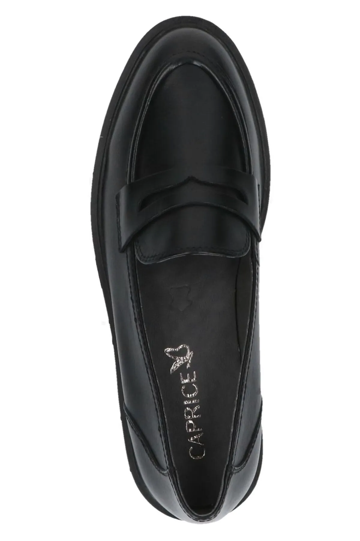 Caprice  Flacher Schuh - Schwarz - Blockabsatz