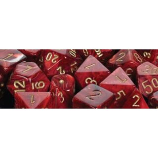 Vortex Burgundy-Gold 7-Würfel Set (Signature)