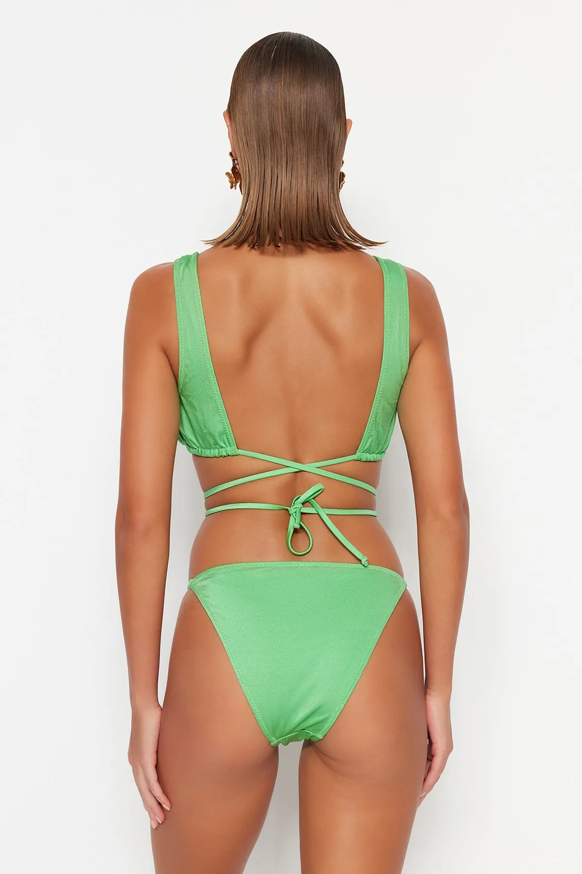 Trendyol Collection  Bikini-Set - Grün - Unifarben