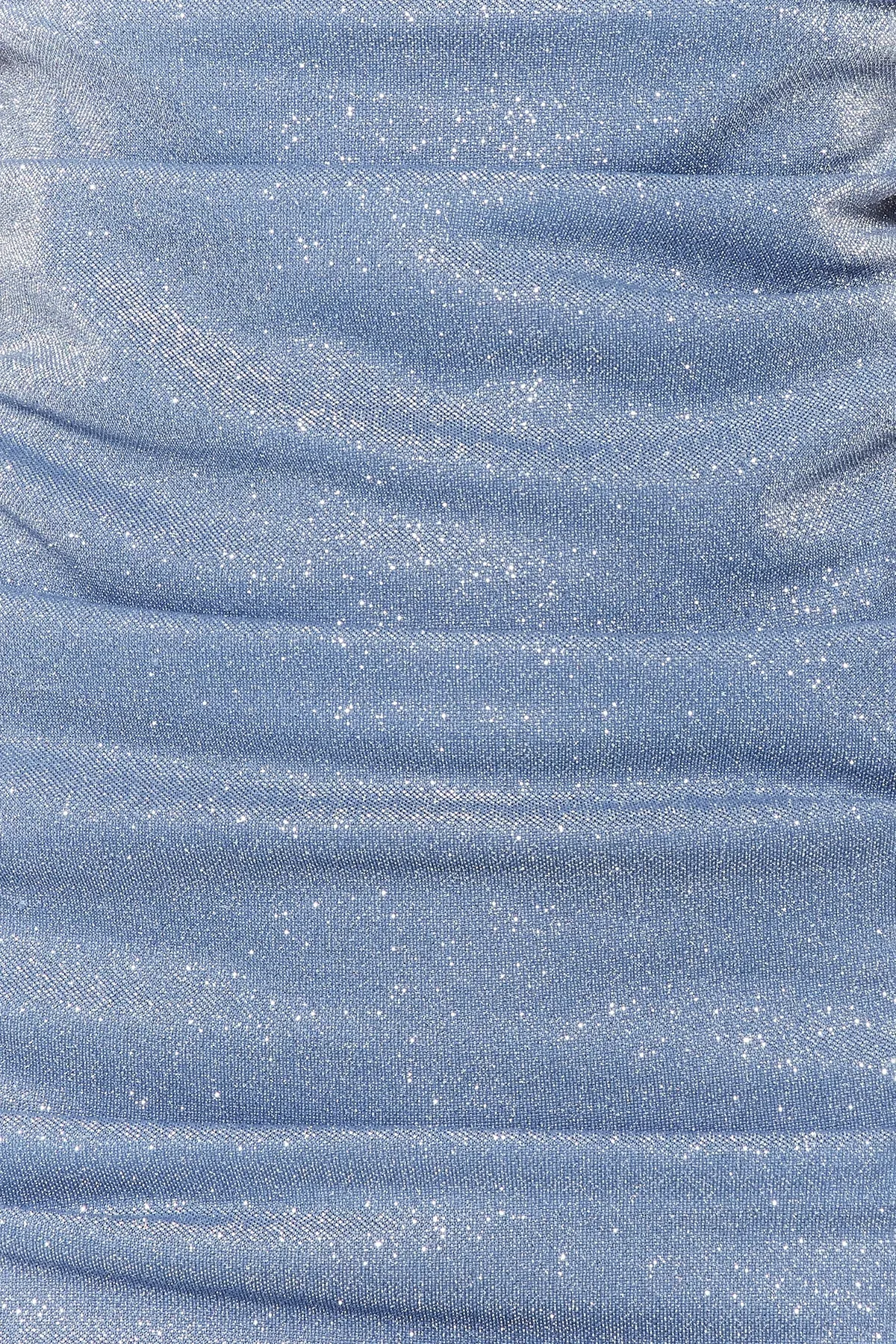 Trendyol Collection  Blaues, tailliertes, gefüttertes, glänzendes, elegantes Abendkleid TPRSS23EL00425