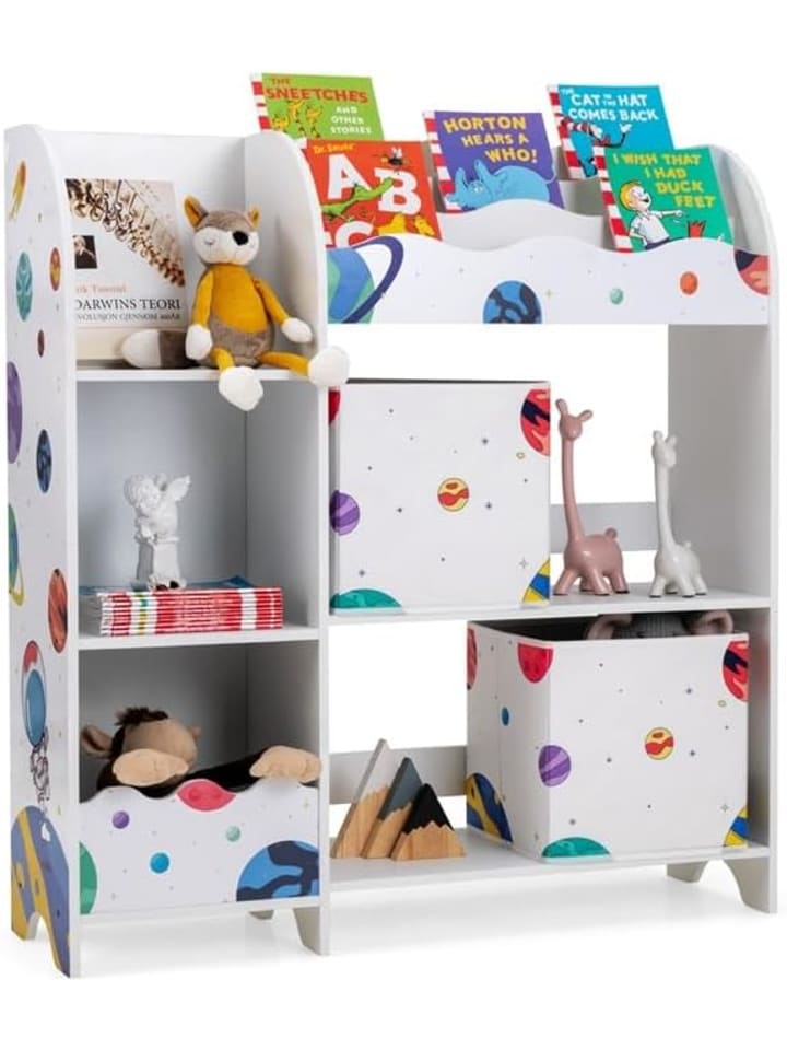 COSTWAY Spielzeug-Organizer 93x30x102cm in Weiß günstig kaufen onesize
