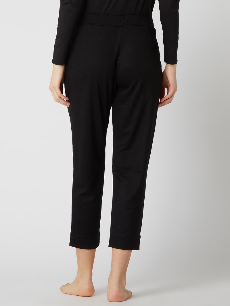 Lounge-Hose mit Modal-Anteil in schwarz