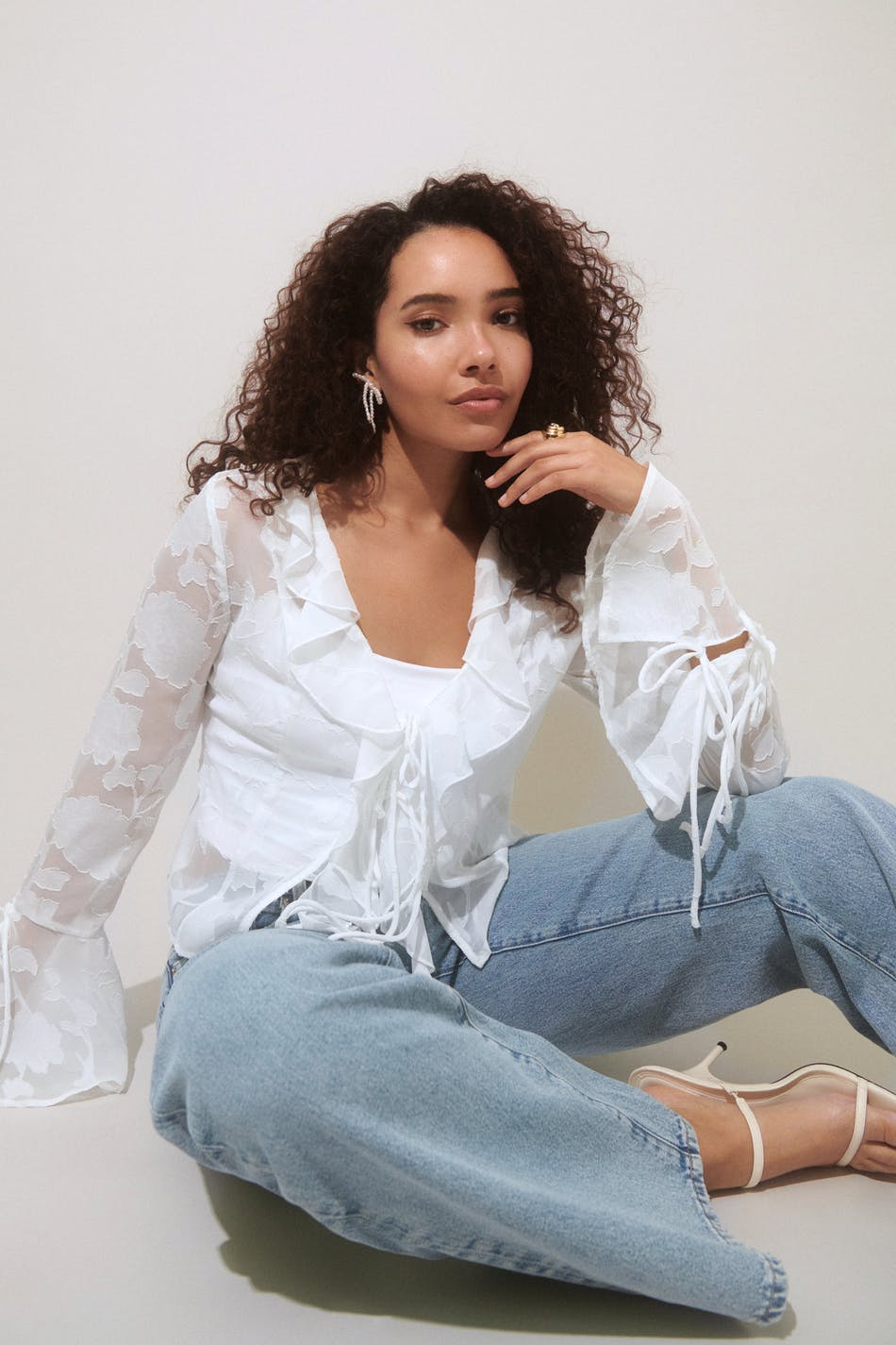 Frill blouse