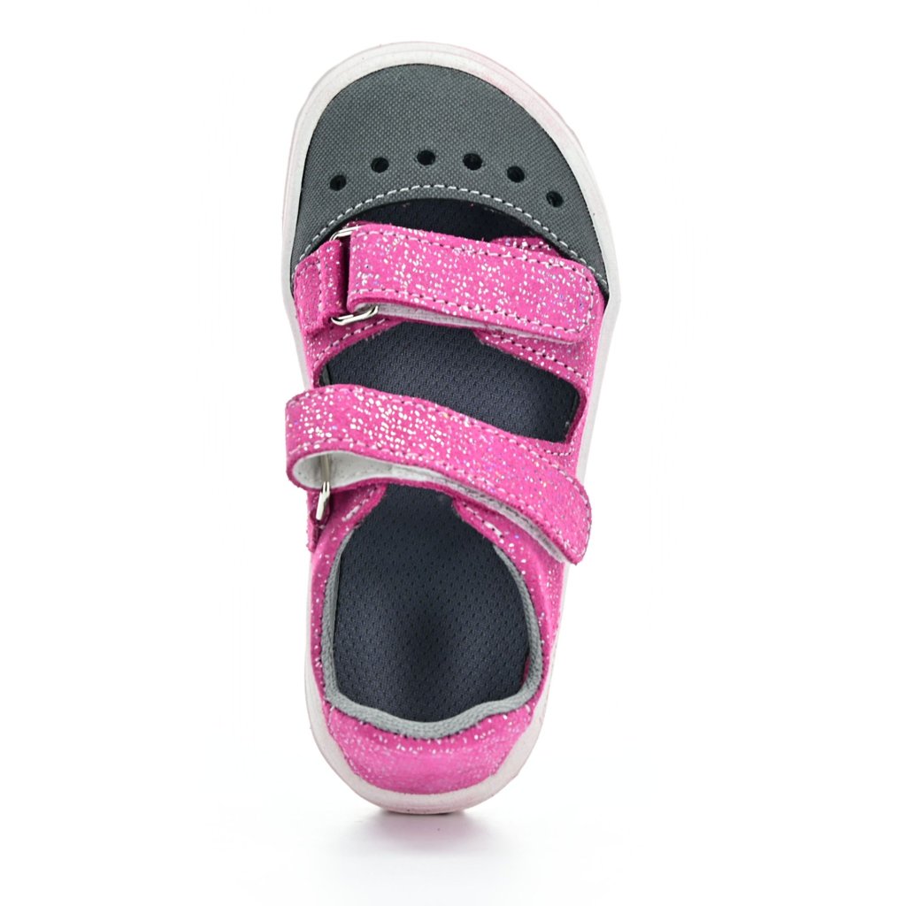Jonap Fella mit rosa Aufdruck Barfußsandalen