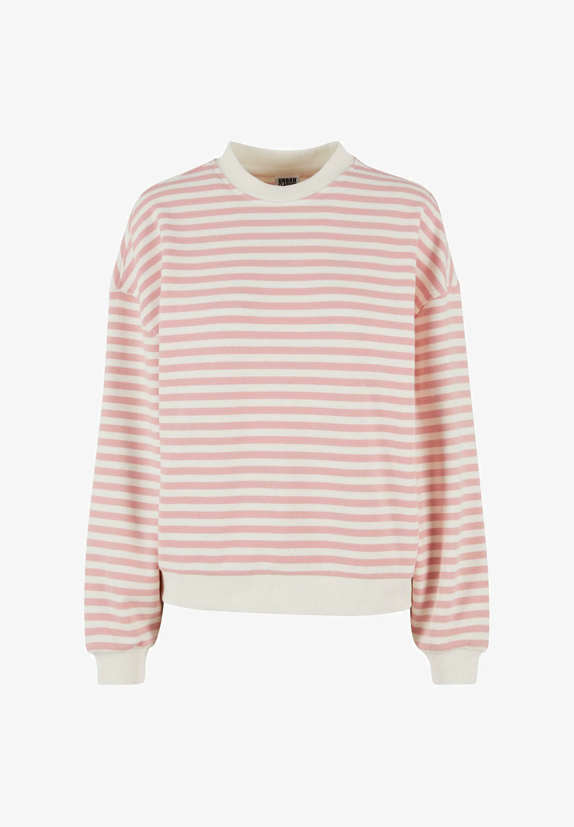 Sudadera Urban Classics con cuello redondo a rayas
