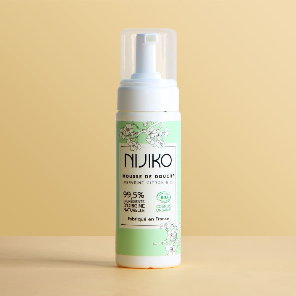 nijiko Mousse de Douche Bio Verveine - Citron Gel douche