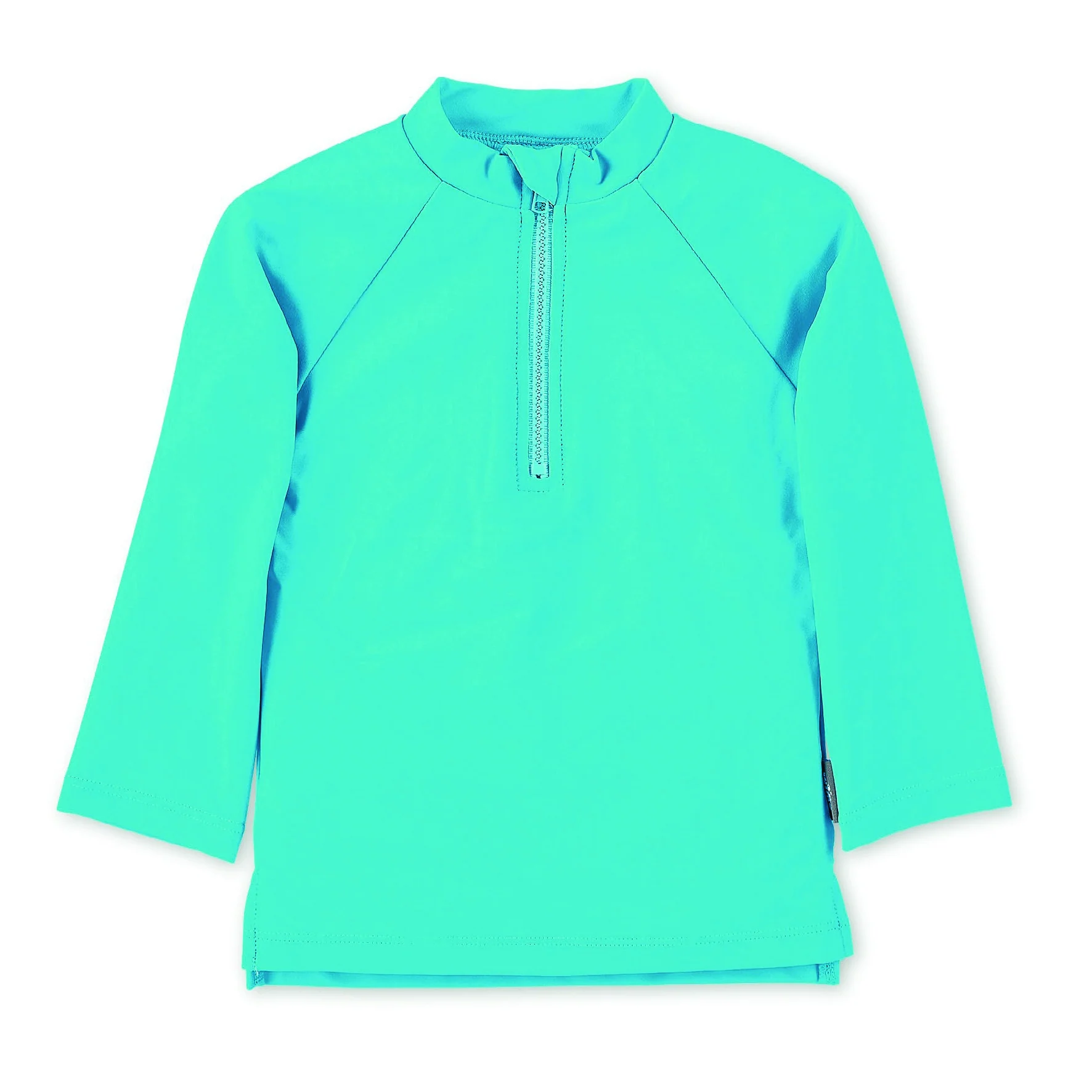 Langarm-Schwimmshirt uni in Blau, Marine, Magenta