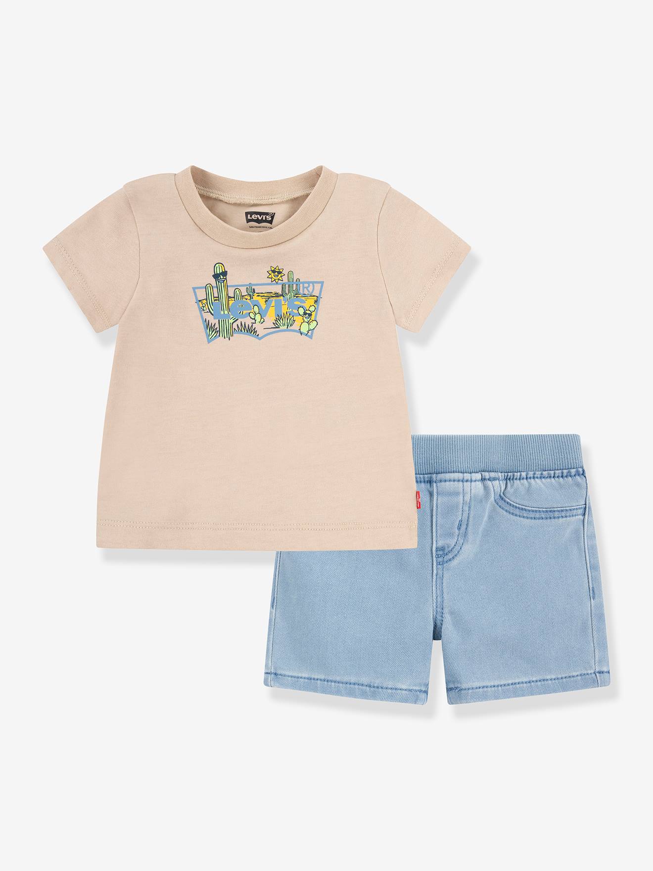Levis Baby-Set: T-Shirt & Shorts LVB Solid Full Zip Hoodie Levi's - beige