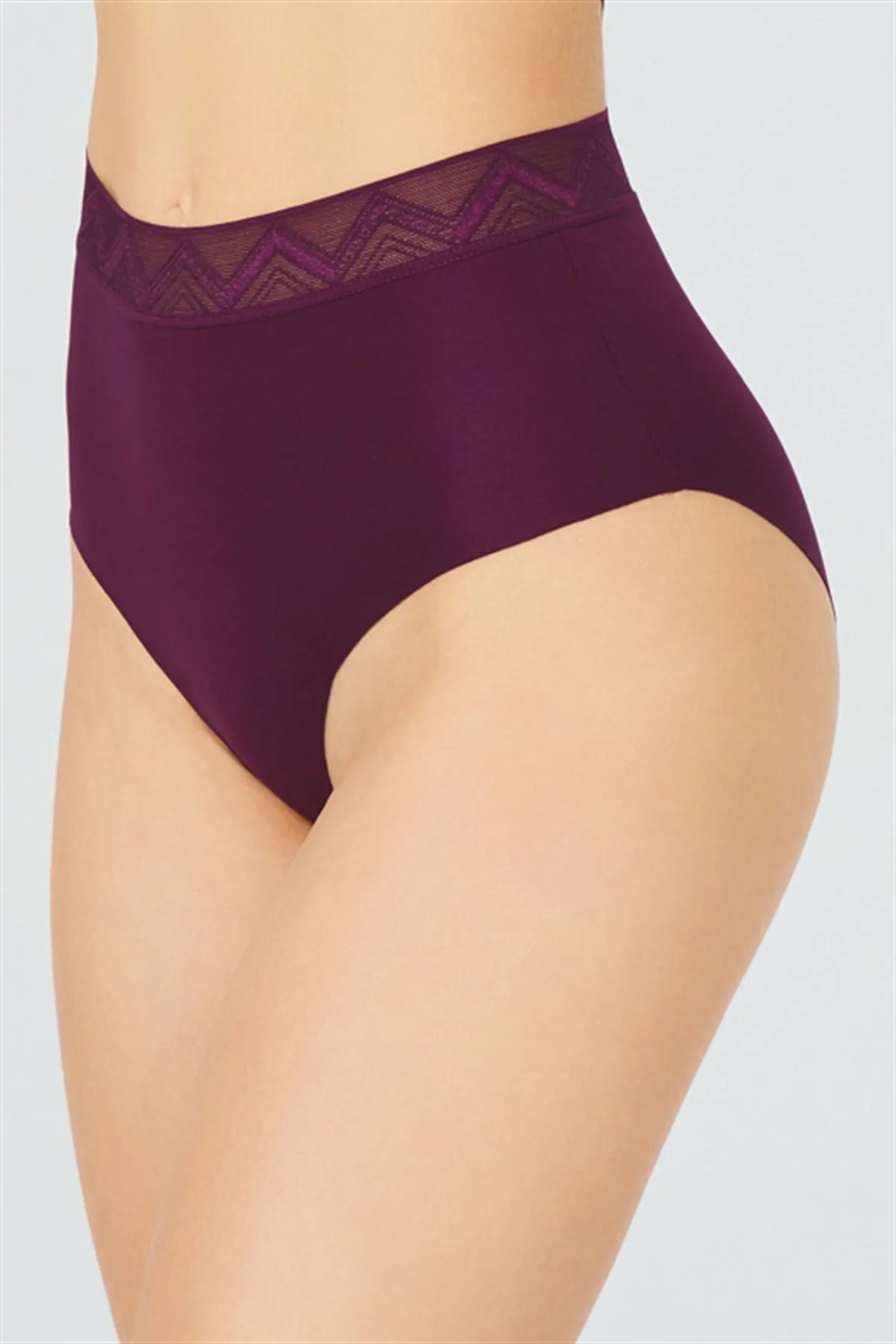 Cottonhill  Basic-Bikini-Höschen mit hoher Taille, lasergeschnitten, 3er-Pack – 2