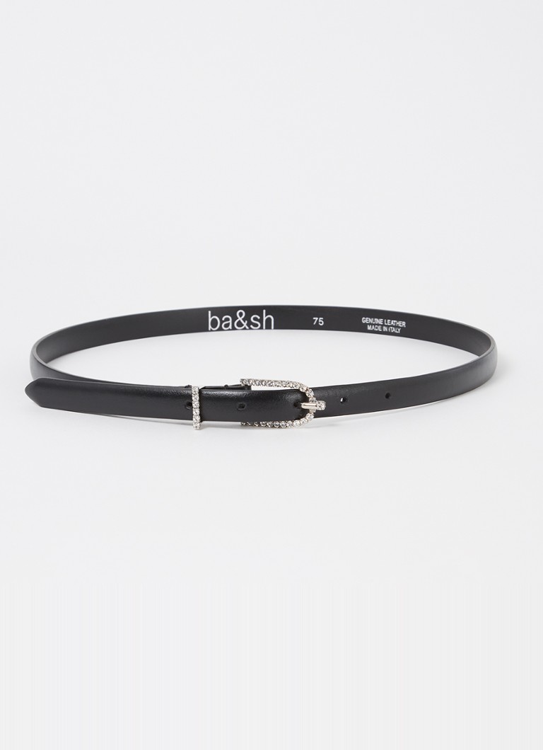 ba&sh Brady waist belt made of leather with rhinestones