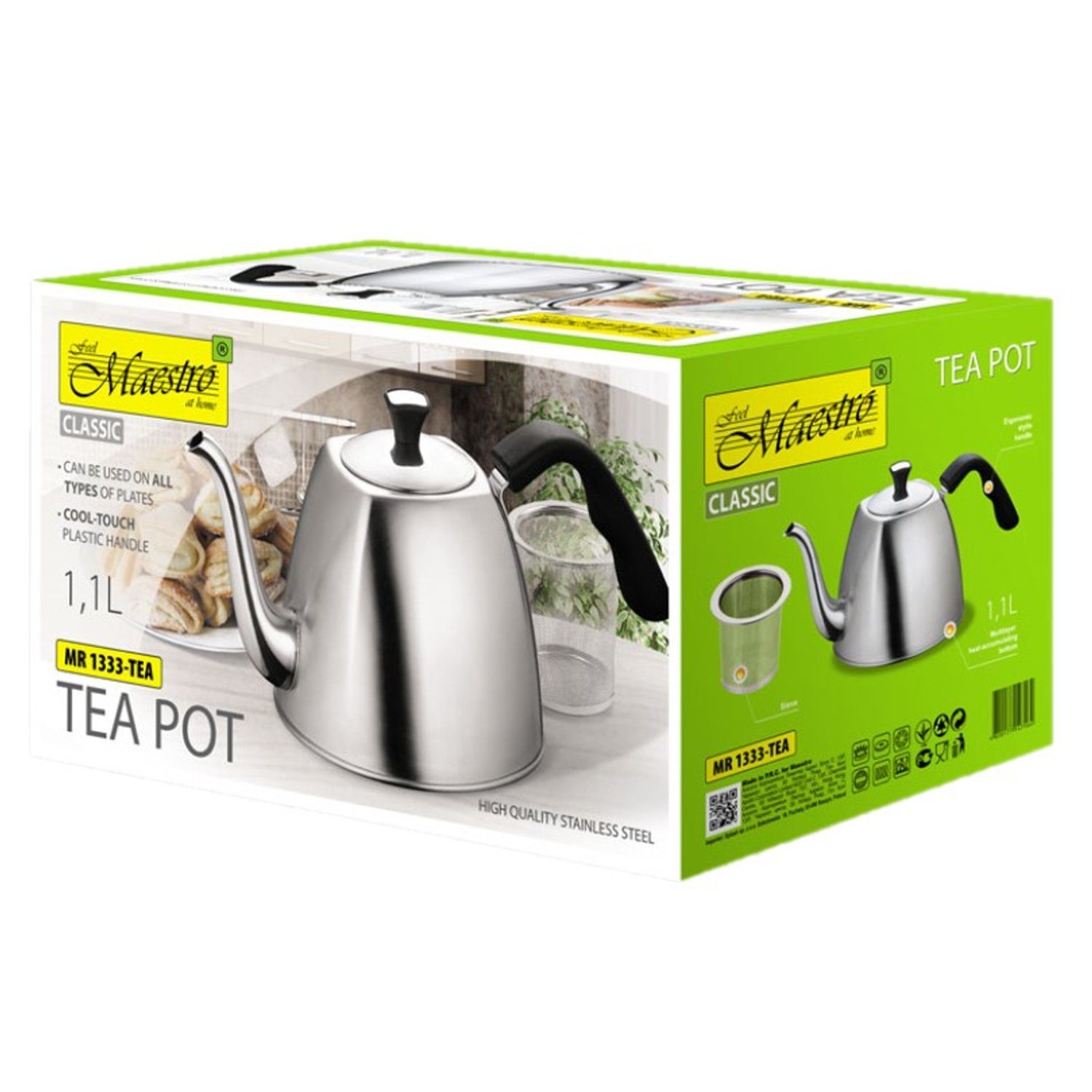 Maestro Wasserkessel MR-1333-Tea, 1,1 l, 14 x 25 x 14 cm