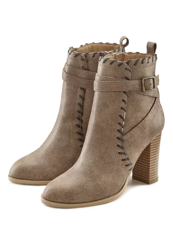 High-Heel-Stiefelette