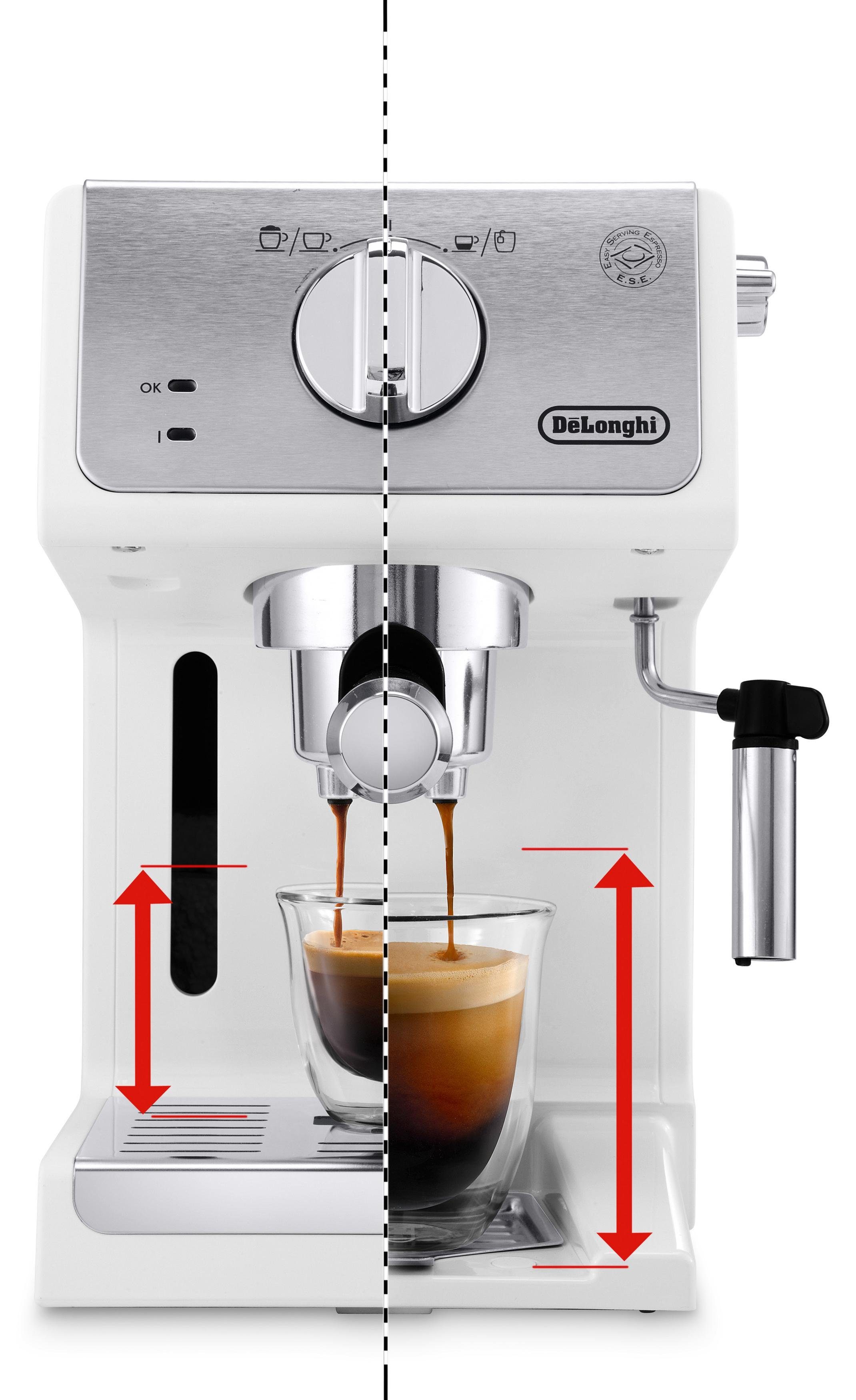De'Longhi Siebträgermaschine Active Line ECP 33.21.W, 1100 Watt, 15 Bar