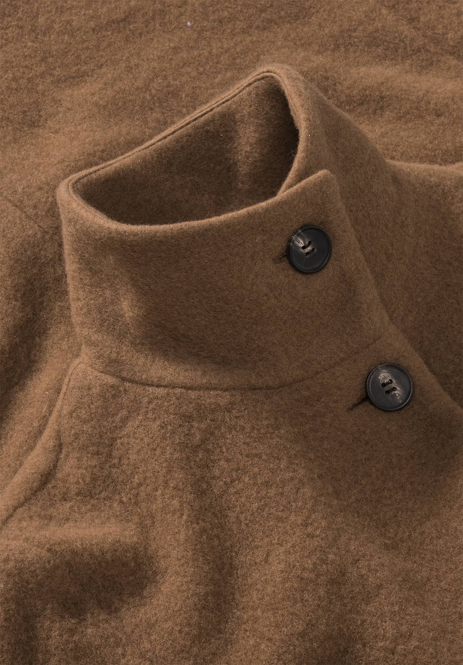 Wollfleece Mantel aus reiner Bio-Merinowolle