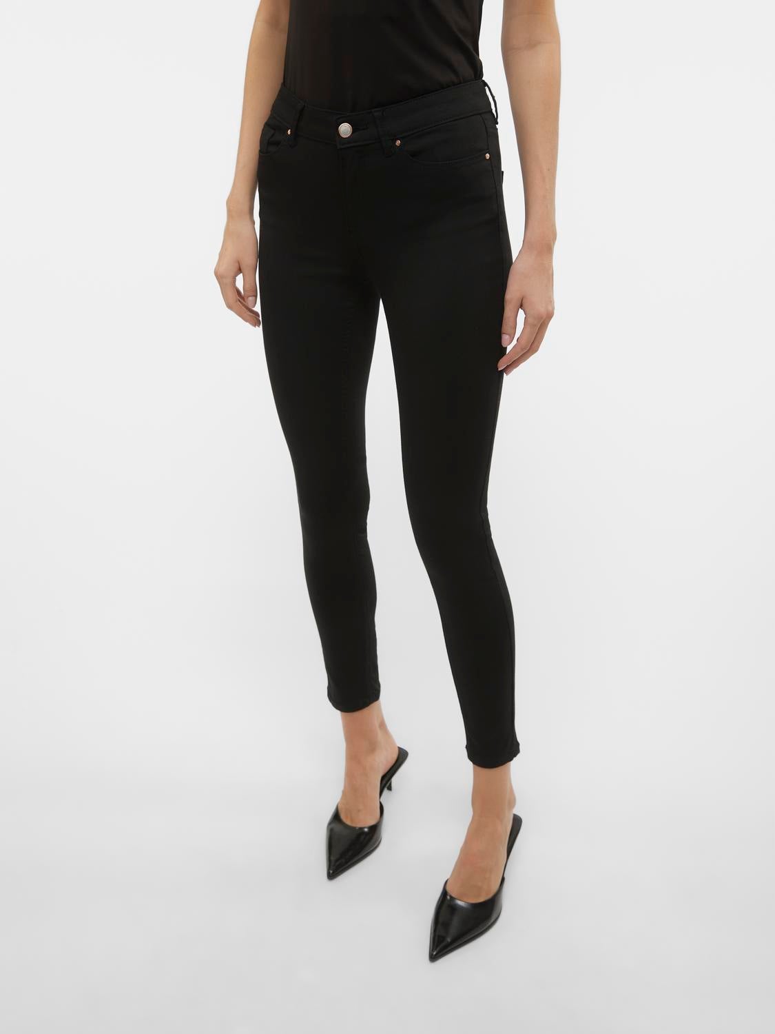 VMFLASH Mid Rise Skinny Fit Jeans