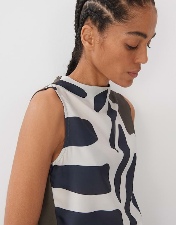 Blusentop Kilanda print