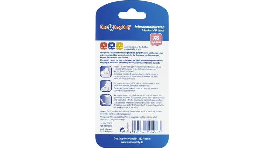 One Drop Only Interdentalbürsten XS